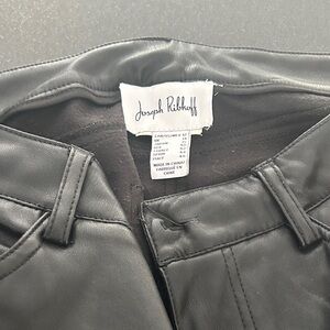 Joseph Ribkoff Black Faux Leather Trousers